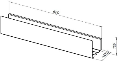 Полка Aquanet Магнум Н 60x12 черная матовая 00341532 - купить в интернет-магазине Sun-buy