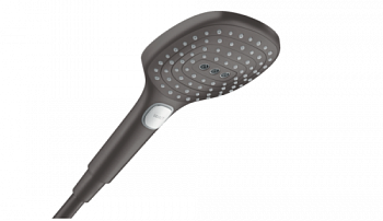 Ручной душ, Hansgrohe, Raindance Select E, 120, цвет-шлифованный черный хром 26520340 - купить в интернет-магазине Sun-buy