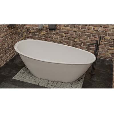 Ванна WHITECROSS Spinel B 155x73 (белый мат) иск. камень 0210.155073.200 - купить в интернет-магазине Sun-buy