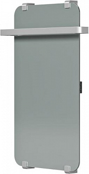 Полотенцесушитель электрический Allen Brau Infinity 80x44 с рейлингом 2.0 и креплением, серебро браш 00325643 - купить в интернет-магазине Sun-buy