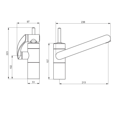 290007264 Arc, смеситель для кухни, никель - купить в интернет-магазине Sun-buy