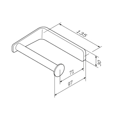 A50A34122 Inspire V2.0, Держатель для туалетной бумаги, черный, шт - купить в интернет-магазине Sun-buy