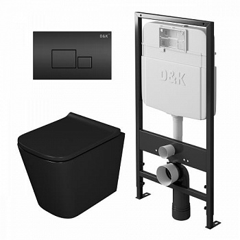 Комплект DK DS1432502 унитаз DT1436025, инсталляция DI8055119, клавиша смыва DB1519025 - купить в интернет-магазине Sun-buy