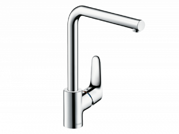 Смеситель для кухни, Hansgrohe, Focus M41, цвет-черный матовый 31817670 - купить в интернет-магазине Sun-buy