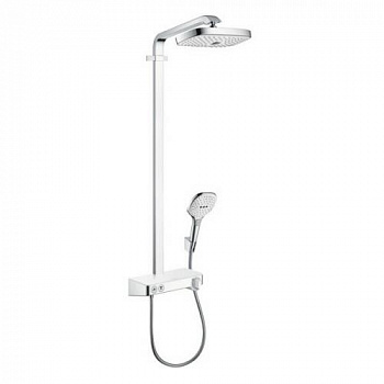Душевая стойка, Hansgrohe, Raindance Select E, цвет-белый/хром 27283400 - купить в интернет-магазине Sun-buy