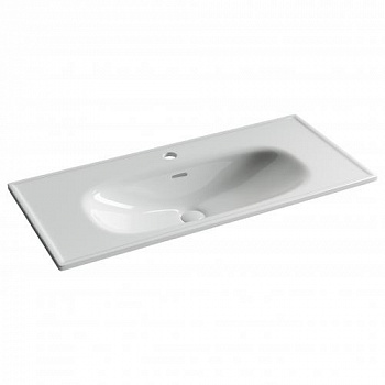 Раковина накладная CERAMICANOVA Sabo с отверстием под смеситель 1000x460x130 белый CN13003 - купить в интернет-магазине Sun-buy