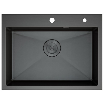 Кухонная мойка D&K нержавеющая сталь графит (DKS605006) - купить в интернет-магазине Sun-buy