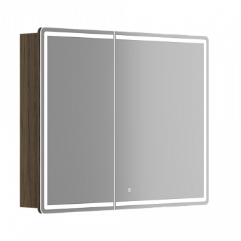 Зеркальный шкаф для ванной комнаты SANCOS Mirror 990x150х740 мм, с LED подсветкой, цвет дуб чарльстон, арт. MI100ECH - купить в интернет-магазине Sun-buy