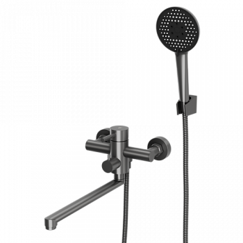 Смеситель для ванны с длинным поворотным изливом RUSH Melos (SUS1101-51Grey) - купить в интернет-магазине Sun-buy