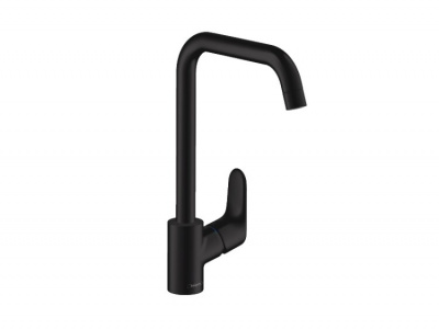 Смеситель для кухни, Hansgrohe, Focus M41, цвет-черный матовый 31820670 - купить в интернет-магазине Sun-buy