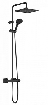 Душевая стойка, Hansgrohe, Vernis Shape, цвет-черный матовый 26427670 - купить в интернет-магазине Sun-buy