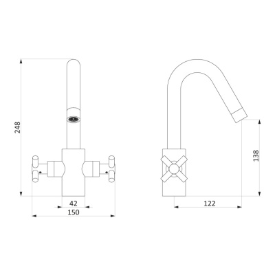 270210000 Neo Classic Graphite,смеситель для умывальника - купить в интернет-магазине Sun-buy