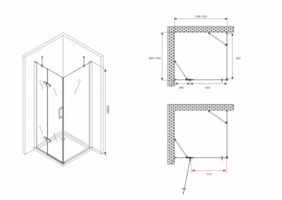Душевой уголок ABBER Zart AG08120-S101 - купить в интернет-магазине Sun-buy