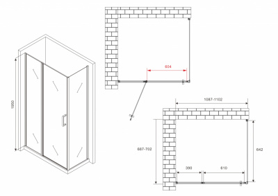 Душевой уголок ABBER Sonnenstrand AG04110S-S70 - купить в интернет-магазине Sun-buy