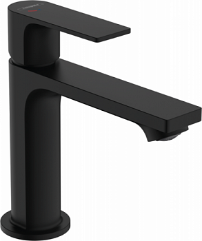 Смеситель для раковины, Hansgrohe, Rebris E, CoolStart EcoSmart+, цвет-черный матовый 72589670 - купить в интернет-магазине Sun-buy