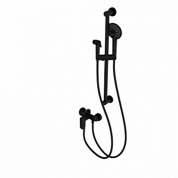 Смеситель для душа с гарнитуром WONZON & WOGHAND, Черный матовый (WW-A4888-MB) - купить в интернет-магазине Sun-buy