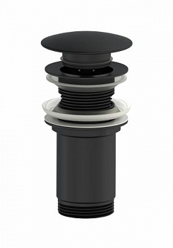 Донный клапан для раковины WONZON & WOGHAND, Черный матовый (WW-88SS09-MB) - купить в интернет-магазине Sun-buy