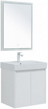 Мебель для ванной Aquanet Nova Lite 60 белый глянец (2 дверцы) 00302532 - купить в интернет-магазине Sun-buy