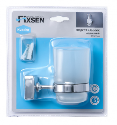 Подстаканник FIXSEN Kvadro одинарный (FX-61306) - купить в интернет-магазине Sun-buy