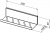 Полка Aquanet Магнум 30x8 черная матовая, открытая 00302224 Полка Aquanet Магнум 30x8 черная матовая, открытая 00302224 - купить в интернет-магазине Sun-buy
