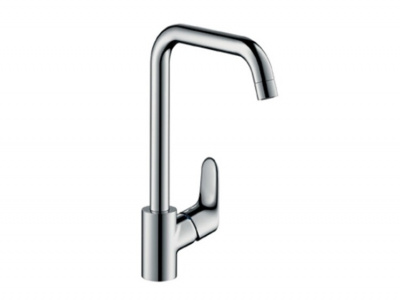 Смеситель для кухни, Hansgrohe, Focus M41, цвет-сталь 31820800 - купить в интернет-магазине Sun-buy