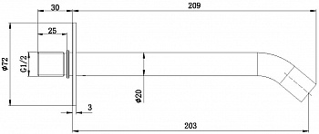 Излив Allen Brau Priority 5.31B18-MG графит браш - купить в интернет-магазине Sun-buy