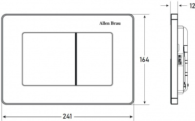 Клавиша смыва Allen Brau Infinity 9.20006.GR графит - купить в интернет-магазине Sun-buy