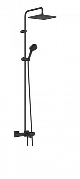 Душевая стойка, Hansgrohe, Vernis Shape, цвет-черный матовый 26900670 - купить в интернет-магазине Sun-buy