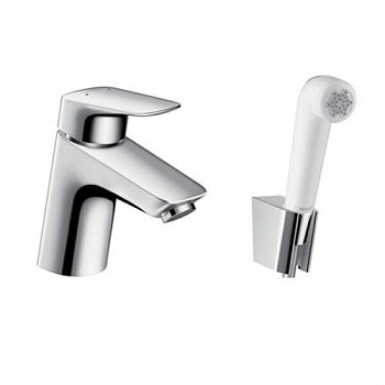 Смеситель для раковины с гигиеническим душем, Hansgrohe, Logis, цвет-хром 71290000 - купить в интернет-магазине Sun-buy