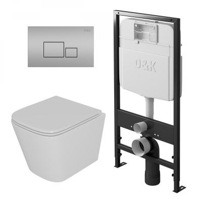 Комплект DK DS1431604 унитаз DT1436016, инсталляция DI8055119, клавиша смыва DB1519002 - купить в интернет-магазине Sun-buy