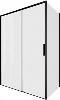 Душевой уголок Aquanet Pleasure Evo 140x90 AE65-140x90-BT профиль черный, прозрачное стекло - купить в интернет-магазине Sun-buy