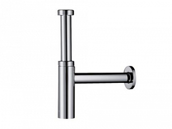 Сифон, Hansgrohe, Flowstar S, для раковины, бутылочный, 1 1/4", цвет-шлифованный черный хром 52105340 - купить в интернет-магазине Sun-buy