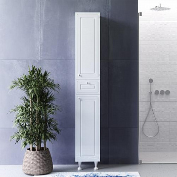 M41CSR0303WG Palace One, шкаф-колонна на ножках, универсальный, 30 см, белый, глянец, шт - купить в интернет-магазине Sun-buy