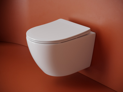 Подвесной унитаз CERAMICANOVA Uno смыв Торнадо 490x360x360 белый CN11001T - купить в интернет-магазине Sun-buy