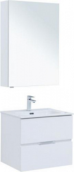 Мебель для ванной Aquanet Алвита New 60 2 ящика, белый матовый 00274216 - купить в интернет-магазине Sun-buy