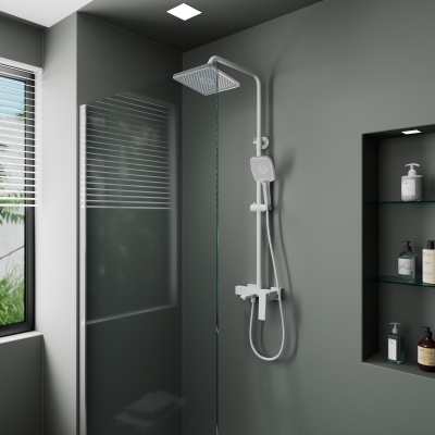 Душевая система с изливом RUSH Thira (TR3635-50White) - купить в интернет-магазине Sun-buy