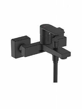Смеситель для ванны и душа, Hansgrohe, Vernis Shape, цвет-черный матовый 71450670 - купить в интернет-магазине Sun-buy