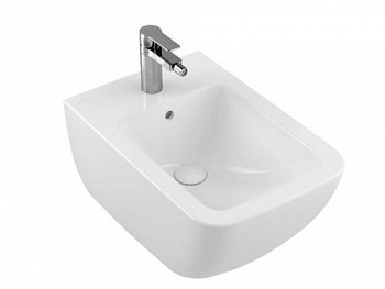 Биде, Villeroy&Boch, Venticello, подвесной, шгв 375*560*285, CeramicPlus, цвет-альпийский белый 441100R1 - купить в интернет-магазине Sun-buy