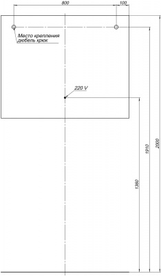Зеркало Aquanet Гласс 100 белый LED 00274134 - купить в интернет-магазине Sun-buy