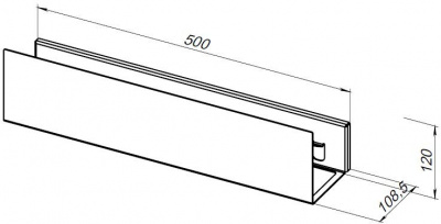 Полка Aquanet Магнум 50x12 белая матовая, с крючками 00302232 - купить в интернет-магазине Sun-buy