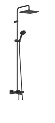 Душевая стойка, Hansgrohe, Vernis Shape, цвет-черный матовый 26900670 - купить в интернет-магазине Sun-buy