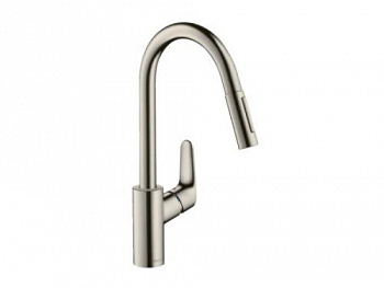 Смеситель для кухни, Hansgrohe, Focus M41, sBox, цвет-сталь 73880800 - купить в интернет-магазине Sun-buy