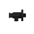 Угловой соединительный элемент с держателем лейки WHITECROSS Y1005BL (черный мат) Угловой соединительный элемент с держателем лейки WHITECROSS Y1005BL (черный мат) - купить в интернет-магазине Sun-buy