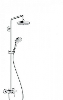 Душевая стойка, Hansgrohe, Croma Select S, цвет-белый/хром 27255400 - купить в интернет-магазине Sun-buy