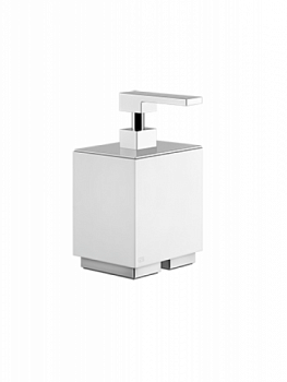 Дозатор для жидкого мыла, Gessi, шгв 105*118*183, белый, хром - купить в интернет-магазине Sun-buy