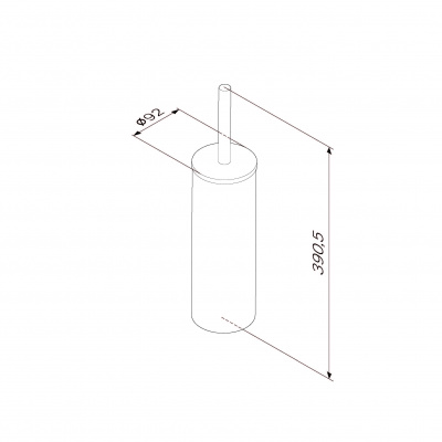 A7433500 Sense L, Стойка с туалетной щеткой, сталь - купить в интернет-магазине Sun-buy