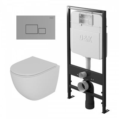 Комплект DK DS1391606 унитаз DT1396016, инсталляция DI8055119, клавиша смыва DB1519001 - купить в интернет-магазине Sun-buy