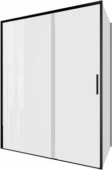 Душевой уголок Aquanet Pleasure Evo 150x90 AE65-150x90-BT профиль черный, прозрачное стекло - купить в интернет-магазине Sun-buy