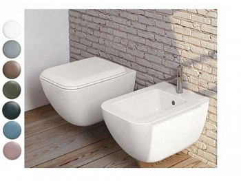 Унитаз, CIELO, Shui Comfort, подвесной, шгв 375*550*375, цвет-Basalto SHCOVSK BA - купить в интернет-магазине Sun-buy