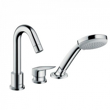 Смеситель для ванны и душа, Hansgrohe, Logis, цвет-хром 71310000 - купить в интернет-магазине Sun-buy